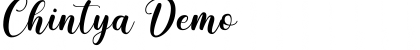 Download Chintya Demo Font Title Preview