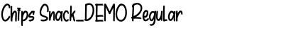 Download Chips Snack_DEMO Regular Font Title Preview
