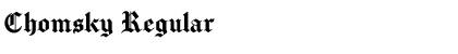 Download Chomsky Regular Font Title Preview