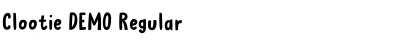 Download Clootie DEMO Regular Font Title Preview