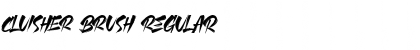 Download CLUISHER BRUSH Regular Font Title Preview