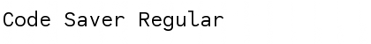 Download Code Saver Regular Font Title Preview
