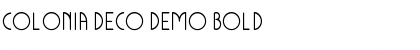 Download Colonia Deco DEMO Bold Font Title Preview