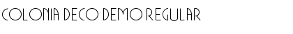 Download Colonia Deco DEMO Regular Font Title Preview