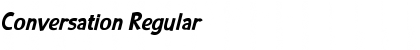 Download Conversation Regular Font Title Preview