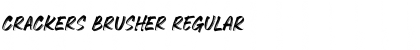 Download CRACKERS BRUSHER Regular Font Title Preview