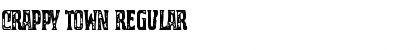 Download Crappy Town Regular Font Title Preview