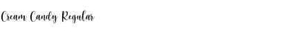 Download Cream Candy Regular Font Title Preview