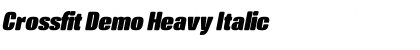 Download Crossfit Demo Heavy Italic Font Title Preview