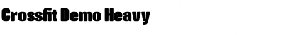 Download Crossfit Demo Heavy Font Title Preview