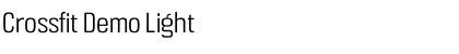 Download Crossfit Demo Light Font Title Preview