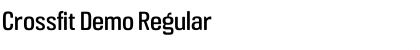 Download Crossfit Demo Regular Font Title Preview