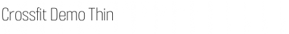 Download Crossfit Demo Thin Font Title Preview