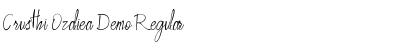 Download Crusthi Ozaliea Demo Regular Font Title Preview