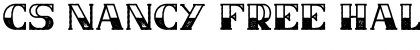 Download CS Nancy Free HalfblockRough Regular Font Title Preview