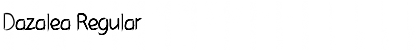 Download Dazalea Regular Font Title Preview
