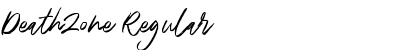 Download DeathZone Regular Font Title Preview