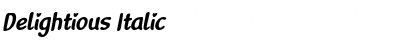 Download Delightious Italic Font Title Preview