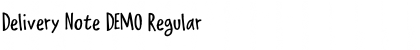 Download Delivery Note DEMO Regular Font Title Preview
