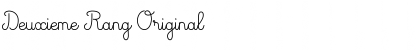 Download Deuxieme Rang Original Font Title Preview