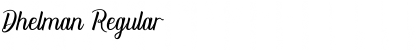 Download Dhelman Regular Font Title Preview
