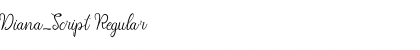 Download Diana_Script Regular Font Title Preview