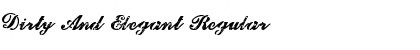 Download Dirty And Elegant Regular Font Title Preview