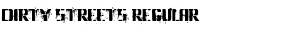 Download Dirty Streets Regular Font Title Preview
