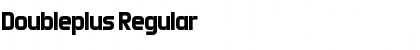 Download Doubleplus Regular Font Title Preview