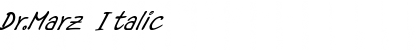 Download Dr.Marz Italic Font Title Preview