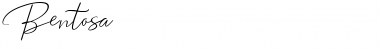 Download Bentosa Regular Font Title Preview