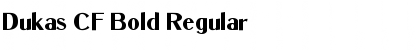 Download Dukas CF Bold Regular Font Title Preview