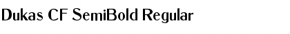 Download Dukas CF SemiBold Regular Font Title Preview