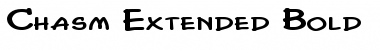 Download Chasm Extended Bold Font Title Preview