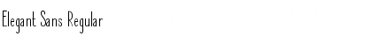 Download Elegant Sans Regular Font Title Preview