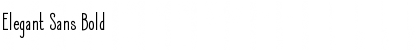 Download Elegant Sans Bold Font Title Preview