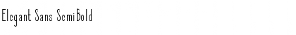 Download Elegant Sans SemiBold Font Title Preview