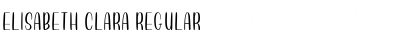 Download Elisabeth Clara Regular Font Title Preview