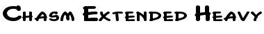 Download Chasm Extended Heavy Bold Font Title Preview