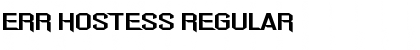 Download Err Hostess Regular Font Title Preview