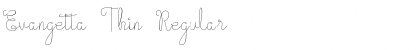 Download Evangetta Thin Regular Font Title Preview