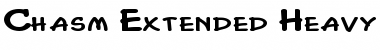 Download Chasm Extended Heavy Normal Font Title Preview