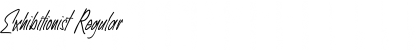 Download Exhibitionist Regular Font Title Preview