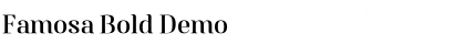Download Famosa Bold Demo Font Title Preview