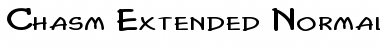 Download Chasm Extended Normal Font Title Preview