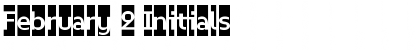 Download February 2 Initials Font Title Preview