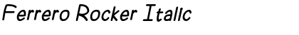 Download Ferrero Rocker Italic Font Title Preview