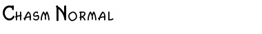 Download Chasm Normal Font Title Preview
