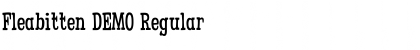 Download Fleabitten DEMO Regular Font Title Preview