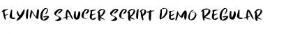 Download Flying Saucer Script DEMO Regular Font Title Preview